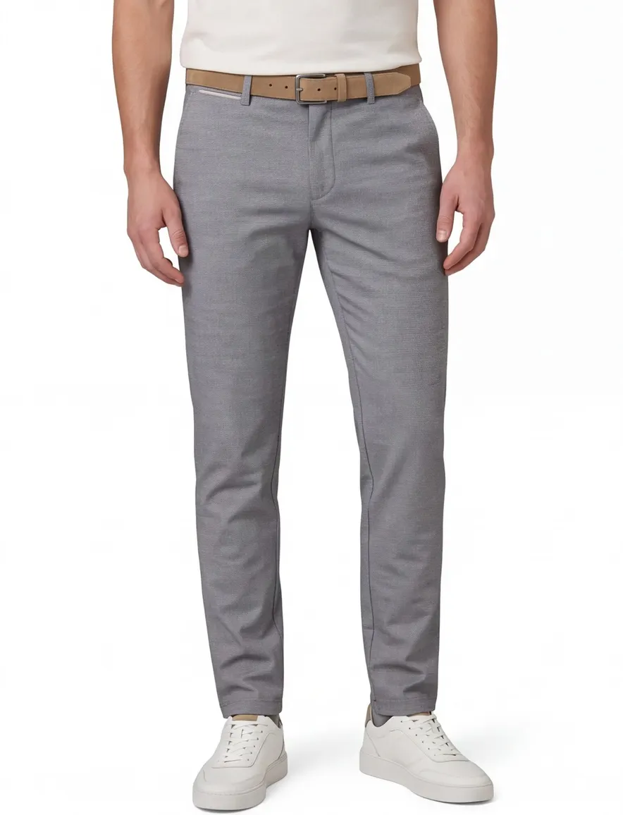 COM4 pantalon grijs modern chino collection