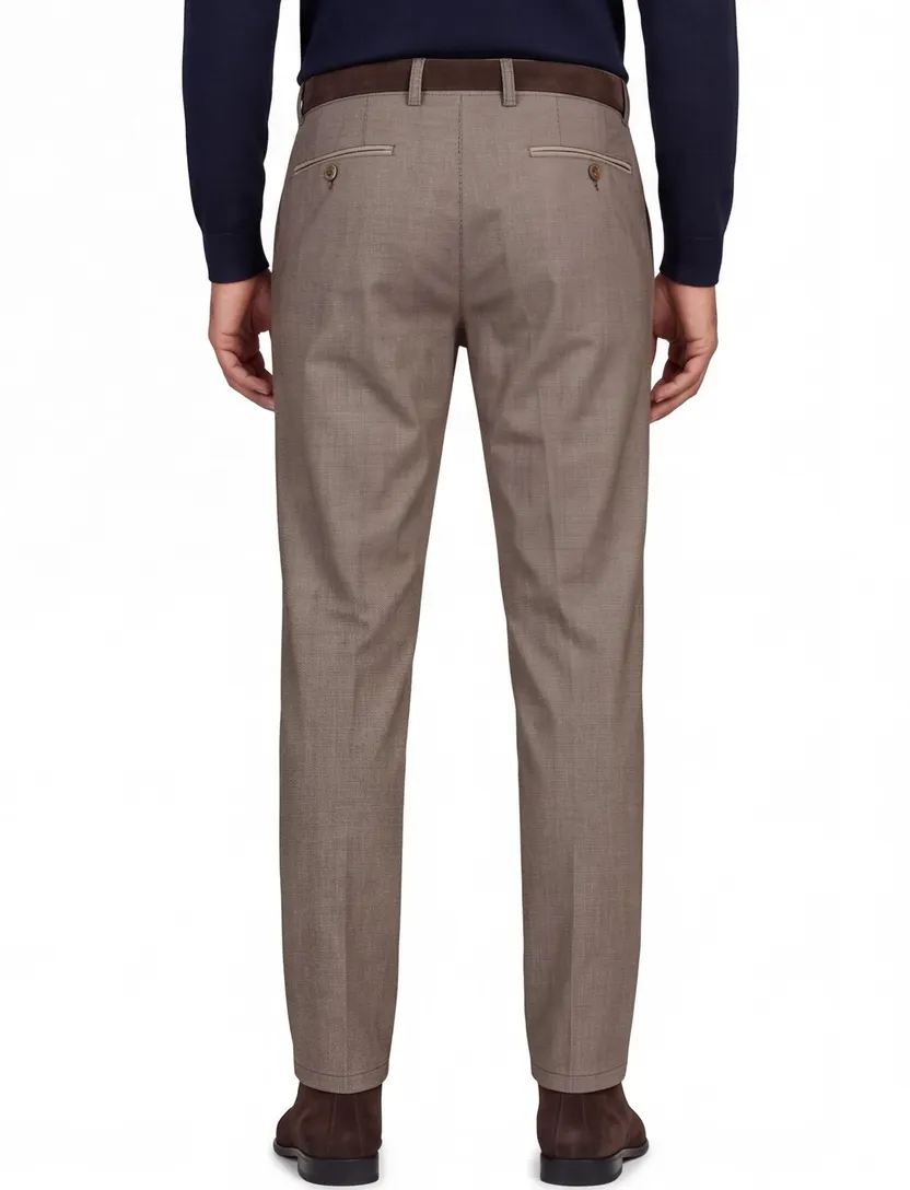 pantalon modern chino collection COM4 gemêleerd beige
