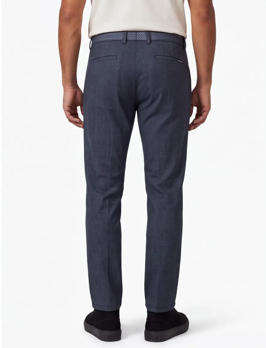 COM4 modern chino grijs geprint