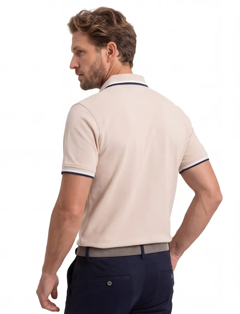 Jack & Jones roze polo 3-knoops