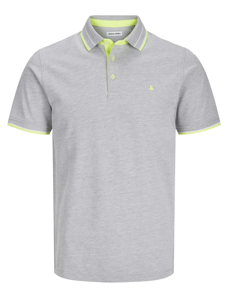 Jack & Jones polo grijs gemeleerd