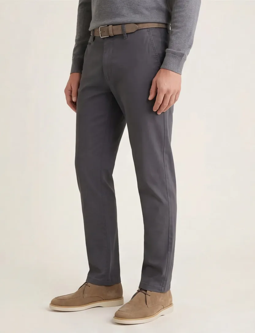 Gardeur Benny pantalon flatfront effen grijs