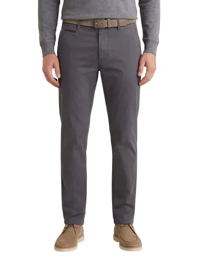 Gardeur Gardeur Benny grijs effen pantalon flatfront