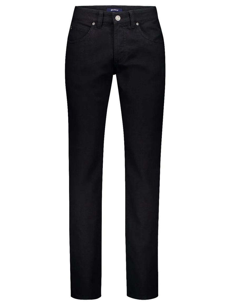 Gardeur broek 5-pocket zwart