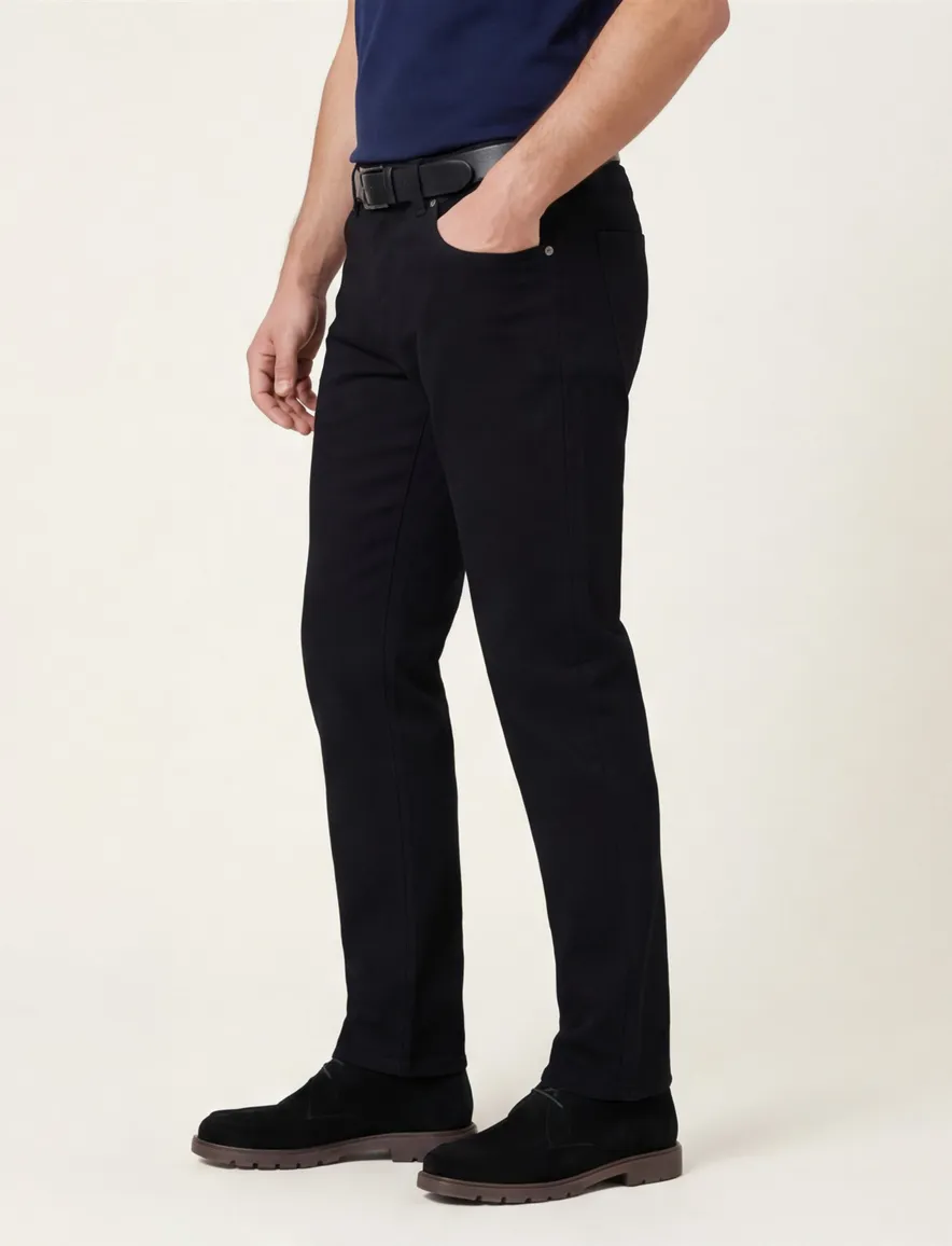 Gardeur broek 5-pocket zwart