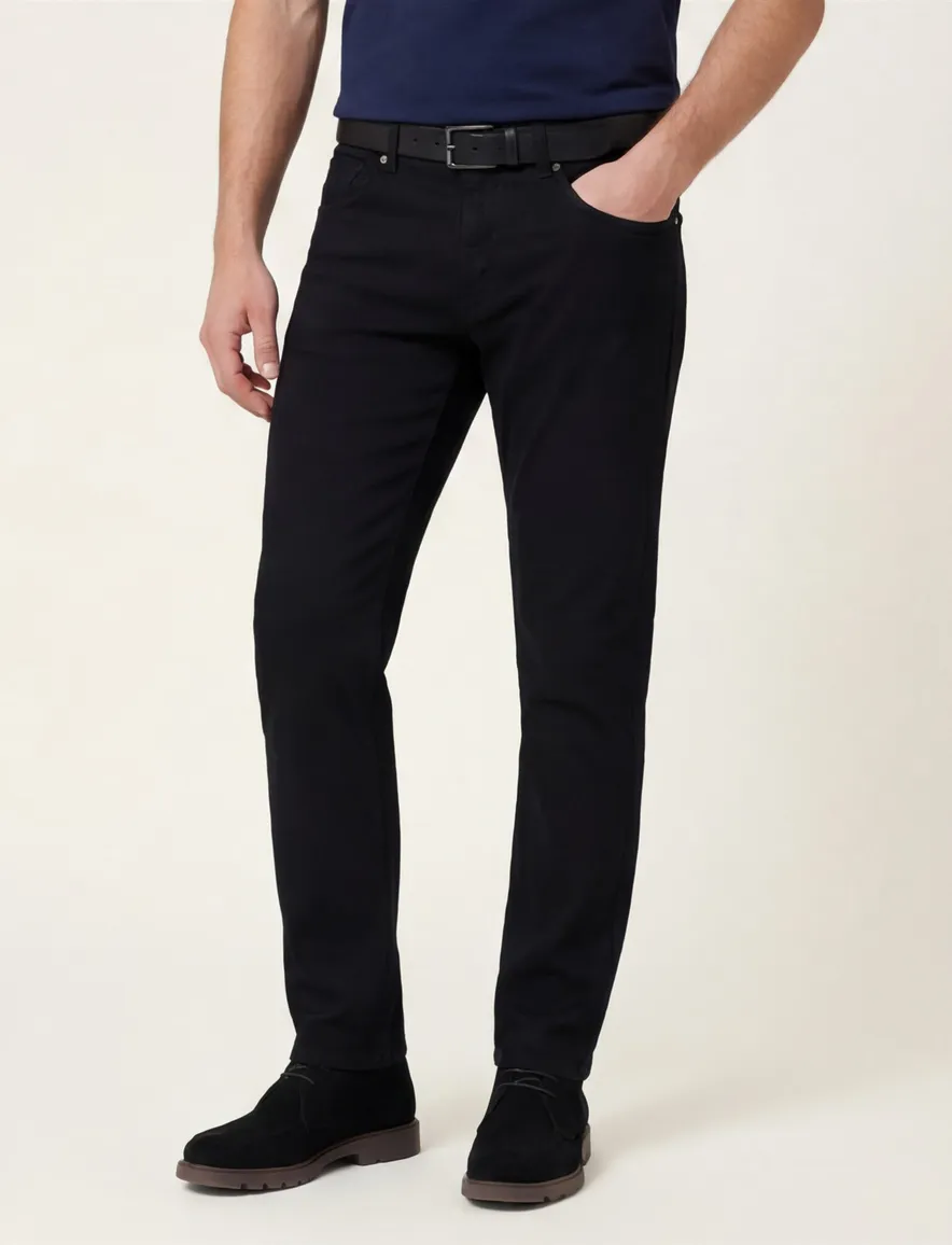 Gardeur broek 5-pocket zwart