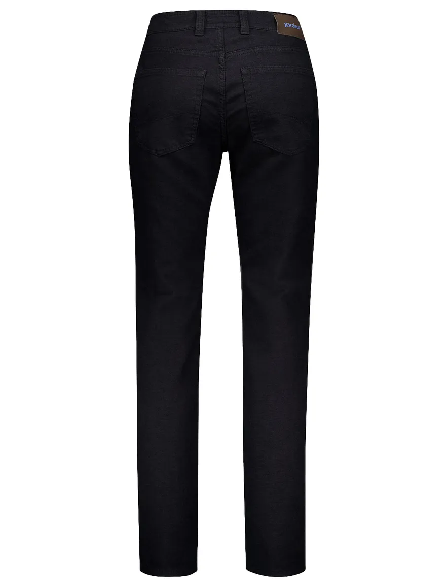 Gardeur broek 5-pocket zwart