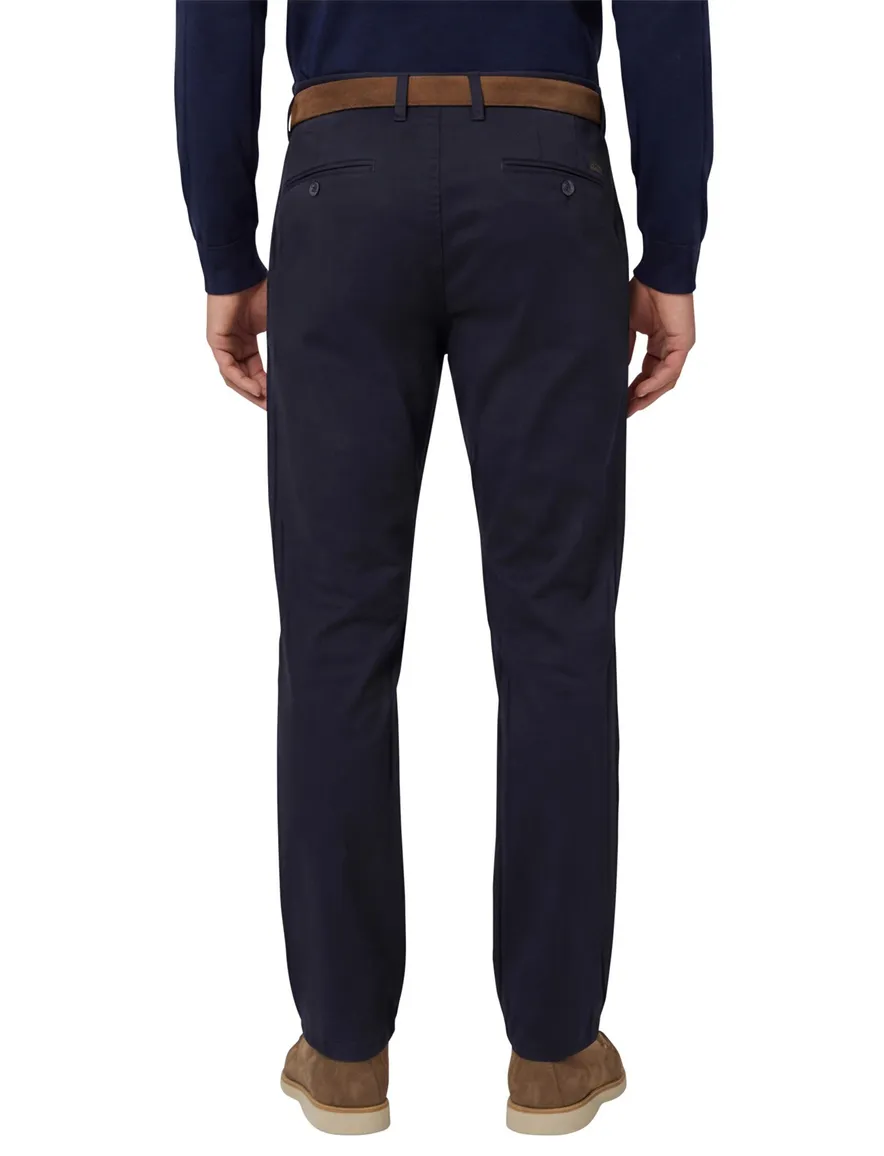 Gardeur pantalon effen donkerblauw normale fit
