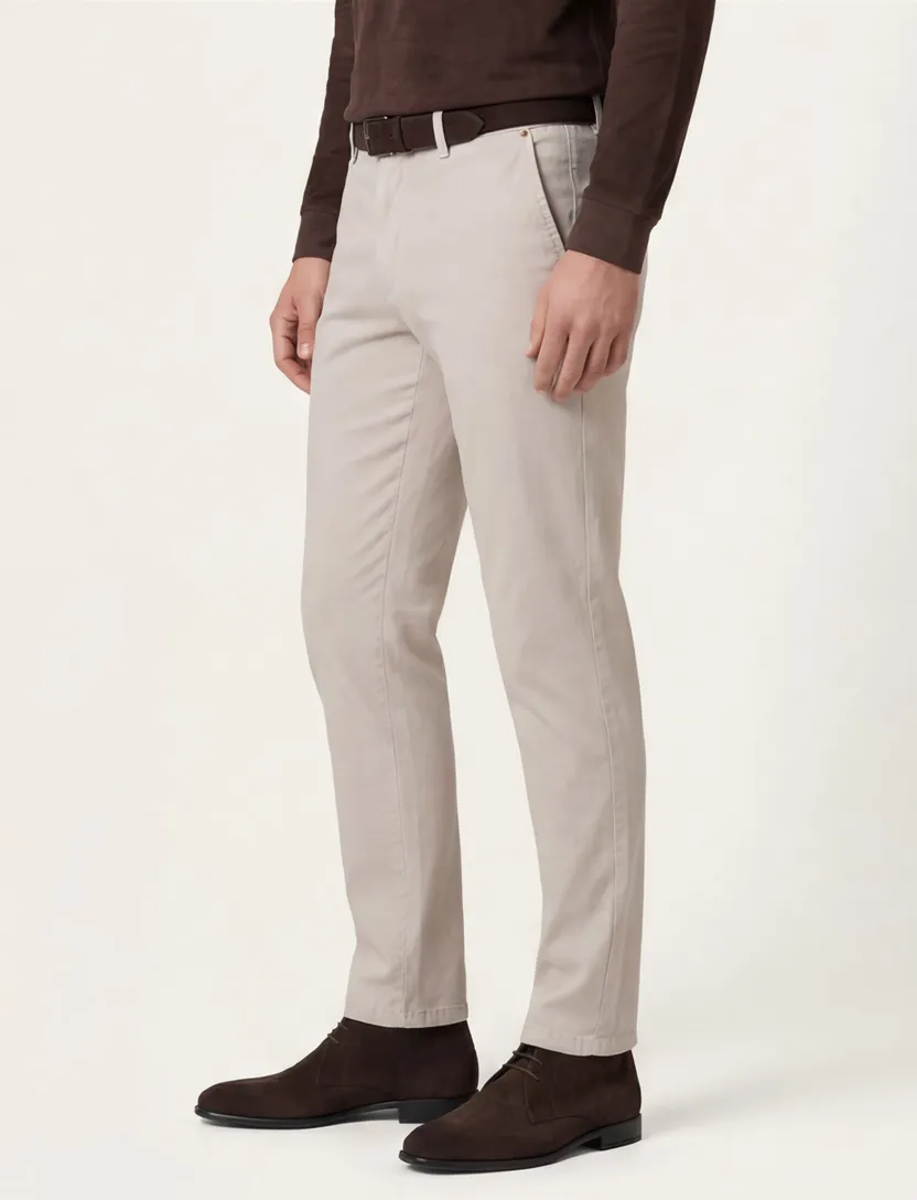 Gardeur pantalon normale fit effen beige
