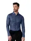 Desoto overhemd blauw gemêleerd Casual Kent lange mouw