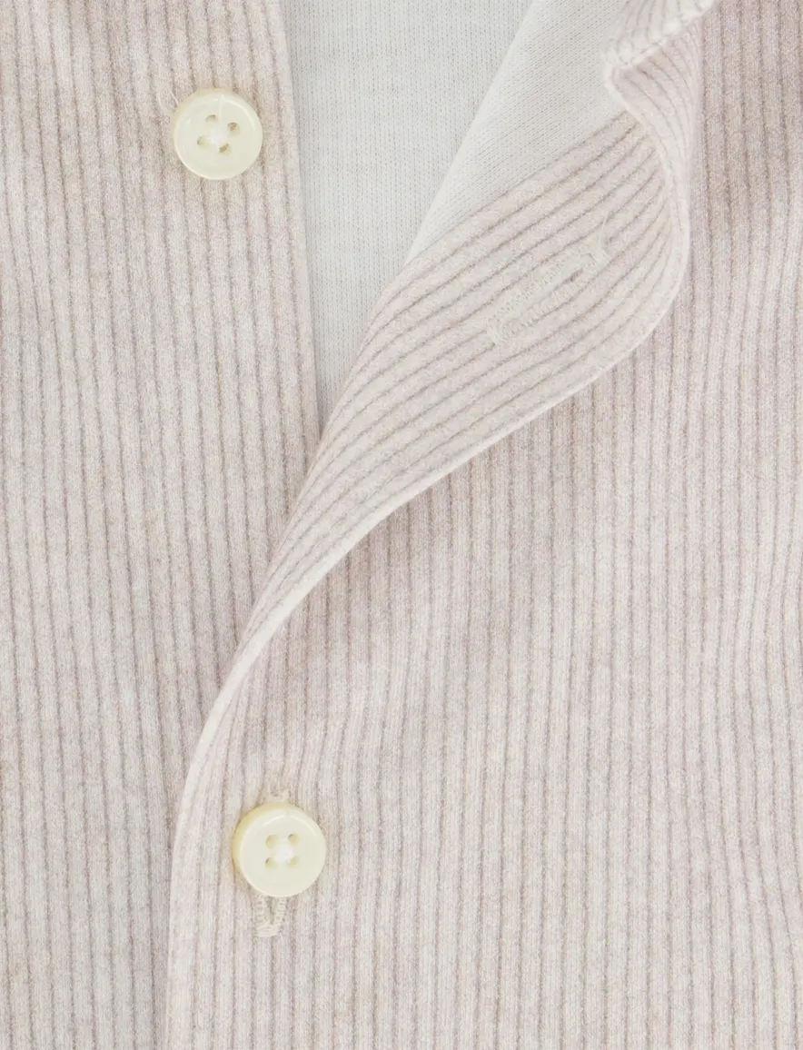Desoto corduroy overhemd jersey beige