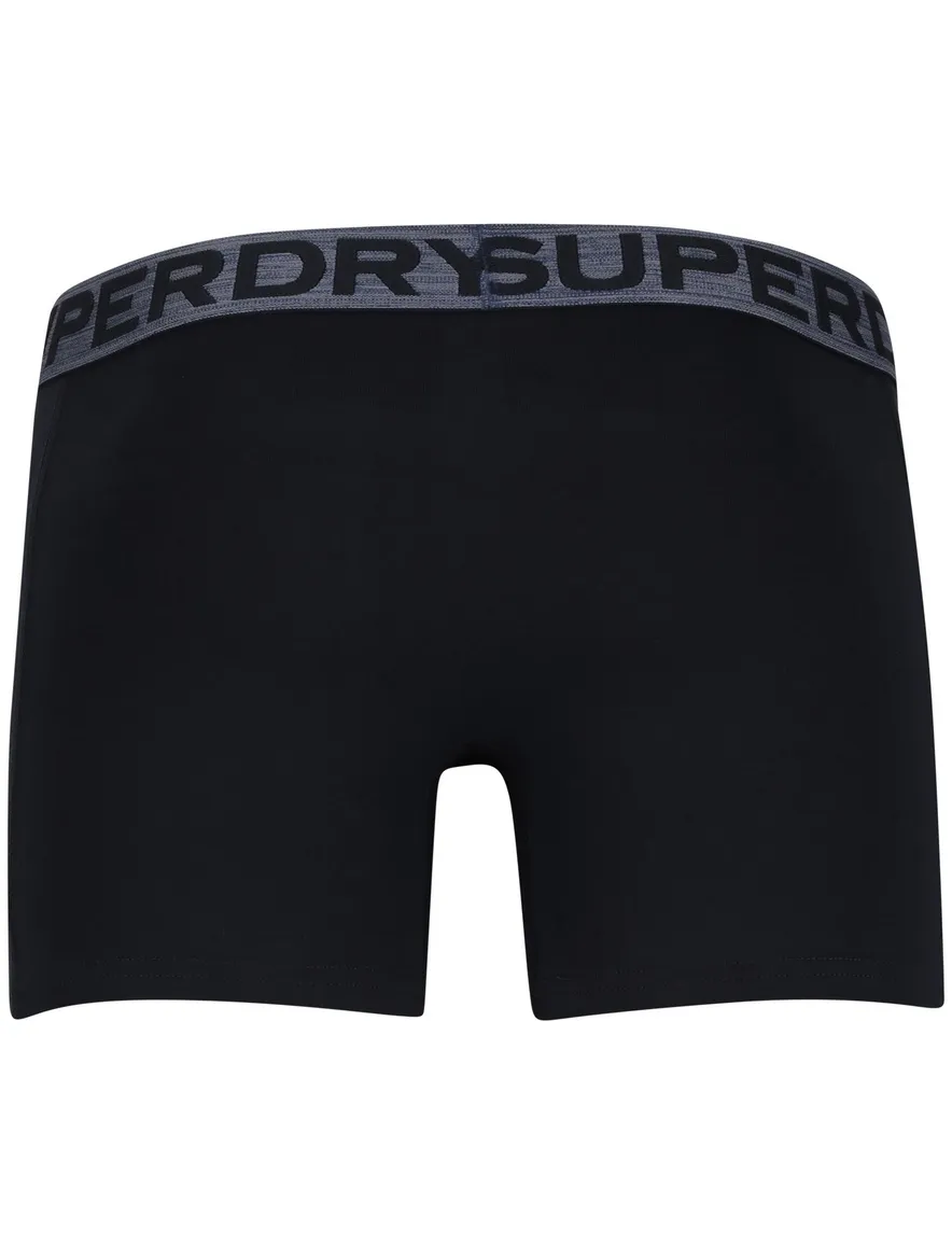 Superdry boxershorts 3-pack effen donkerblauw