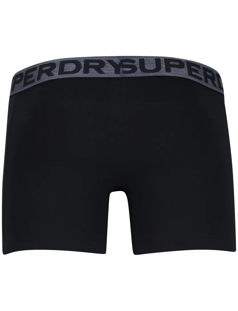 Superdry boxershorts donkerblauw 3-pack effen