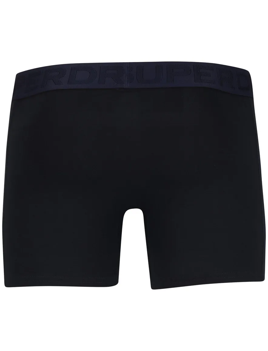 Superdry boxershorts 3-pack effen donkerblauw