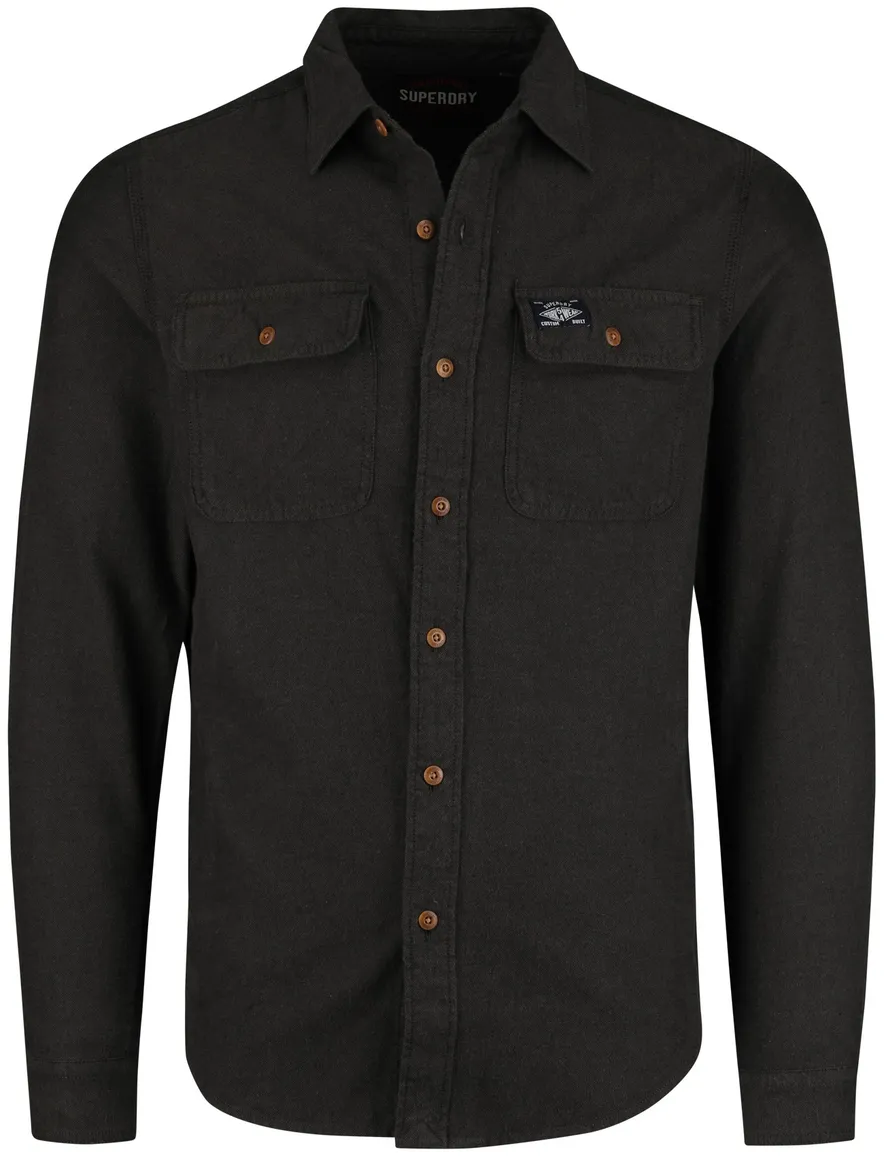 Superdry overshirt olijfgroen