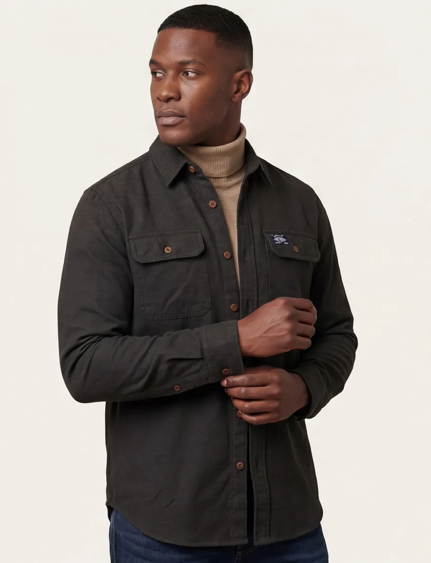 Superdry overshirt olijfgroen