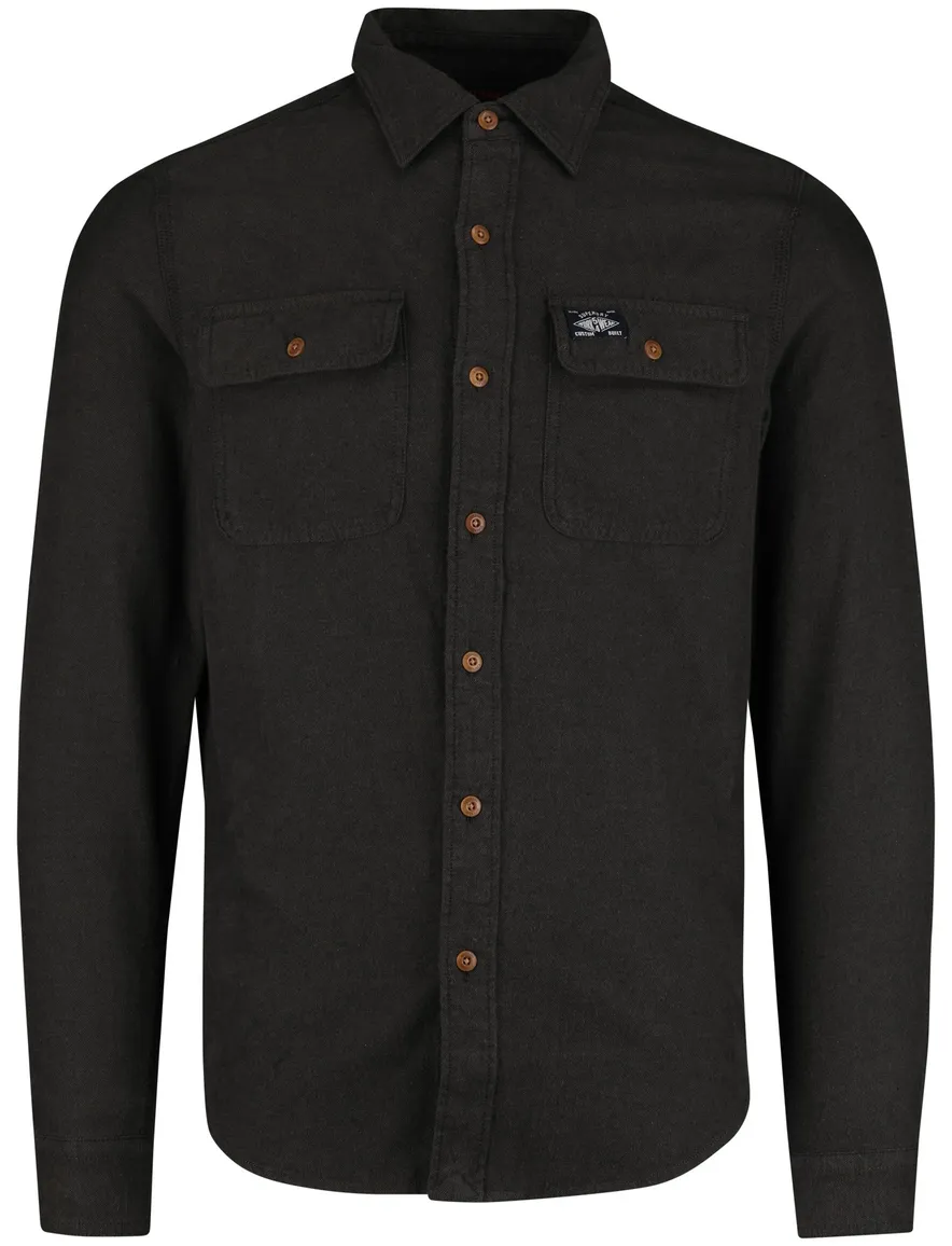 Superdry overshirt olijfgroen