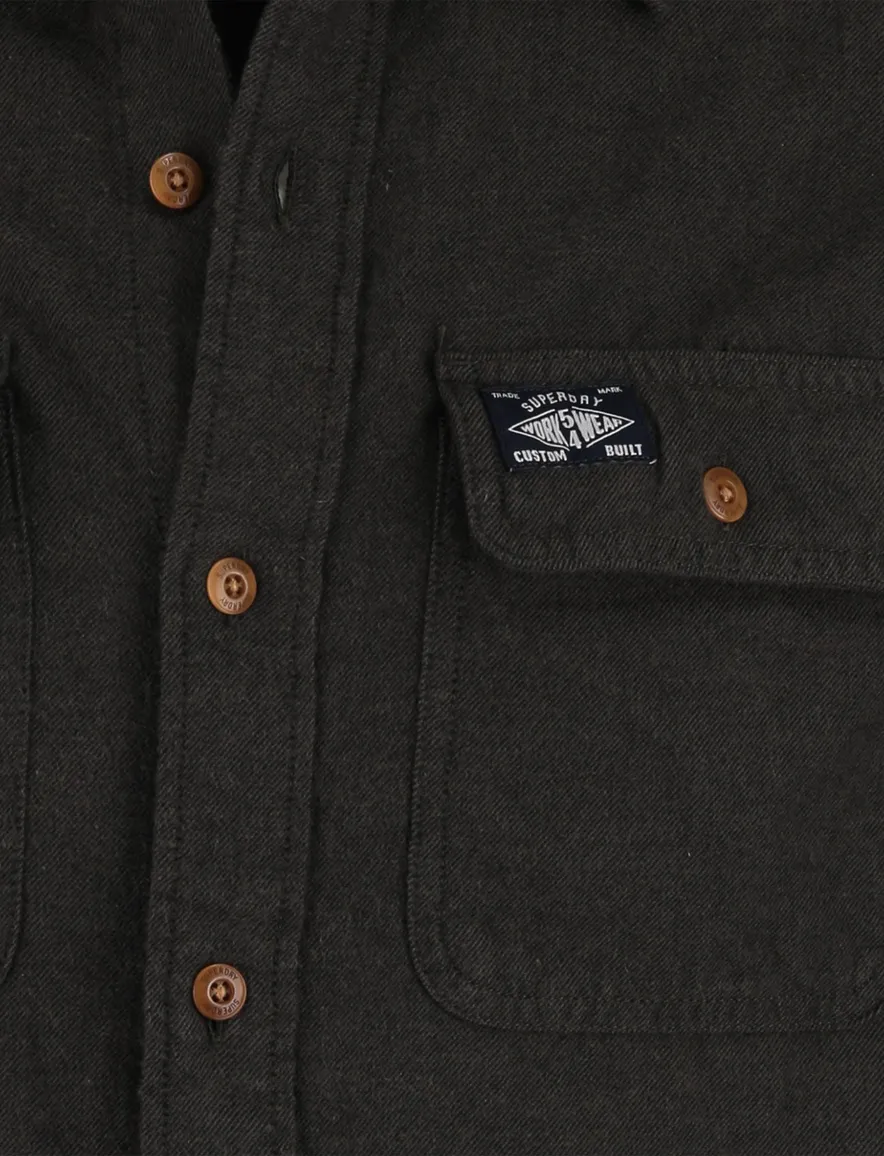 Superdry overshirt olijfgroen