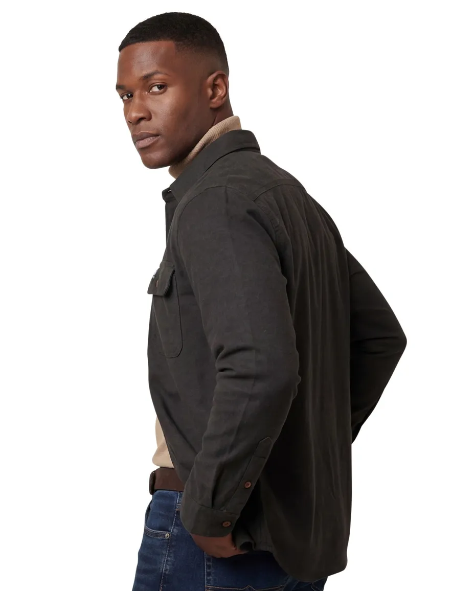 Superdry overshirt olijfgroen
