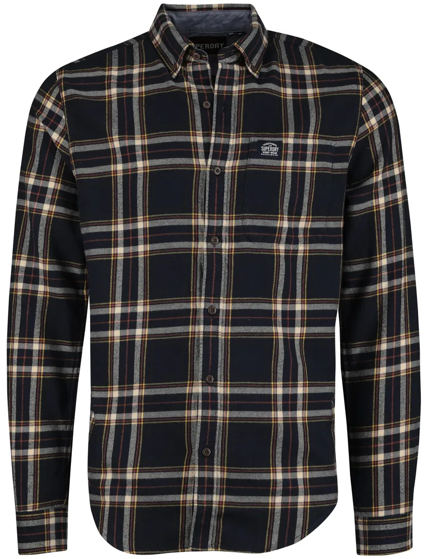 Overshirt Superdry donkerblauw