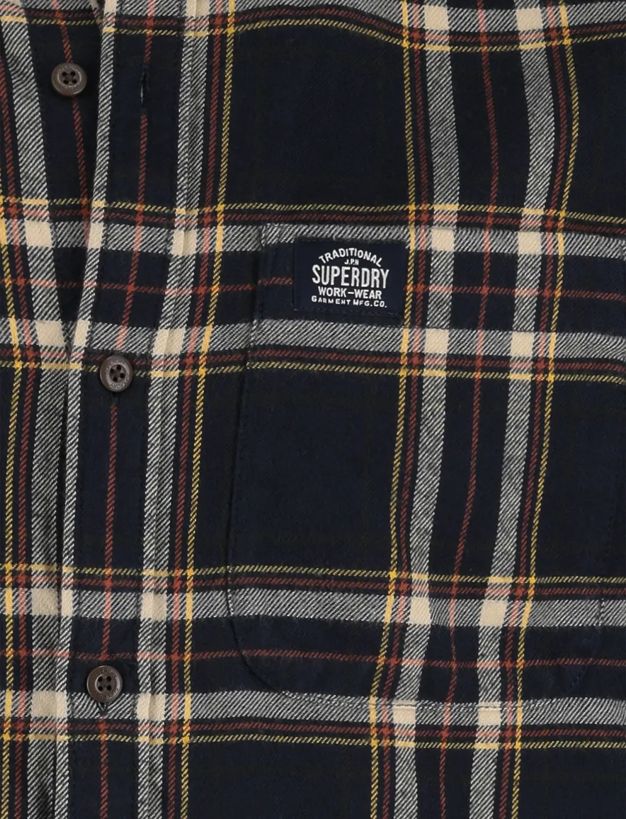 Overshirt donkerblauw Superdry