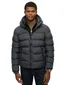 Superdry winterjas zwart Sports Puffer capuchon polyester
