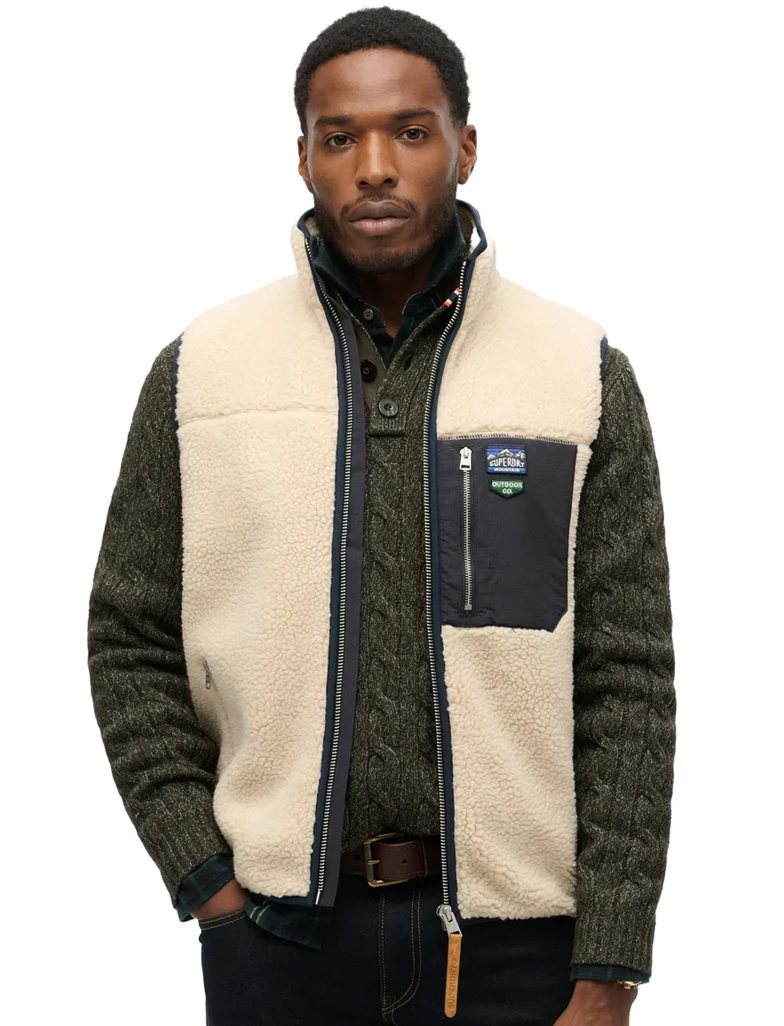 bodywarmer beige Superdry