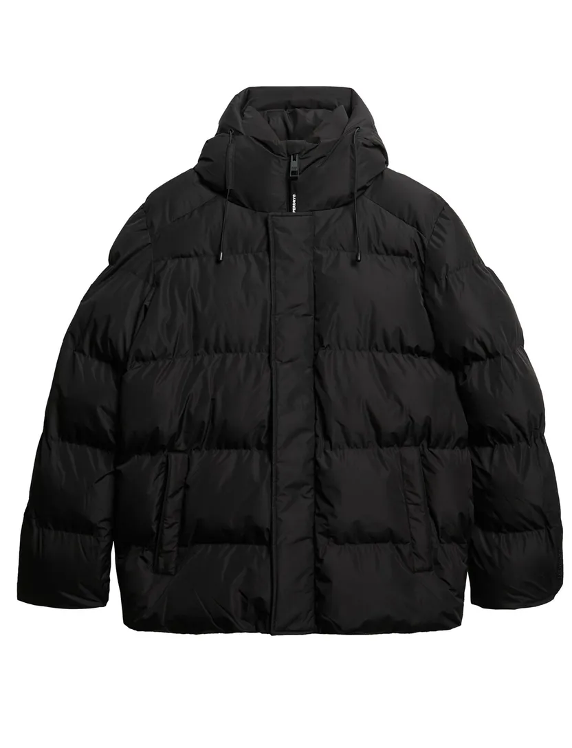 Winterjas Superdry Puffer Zwart gewatteerd
