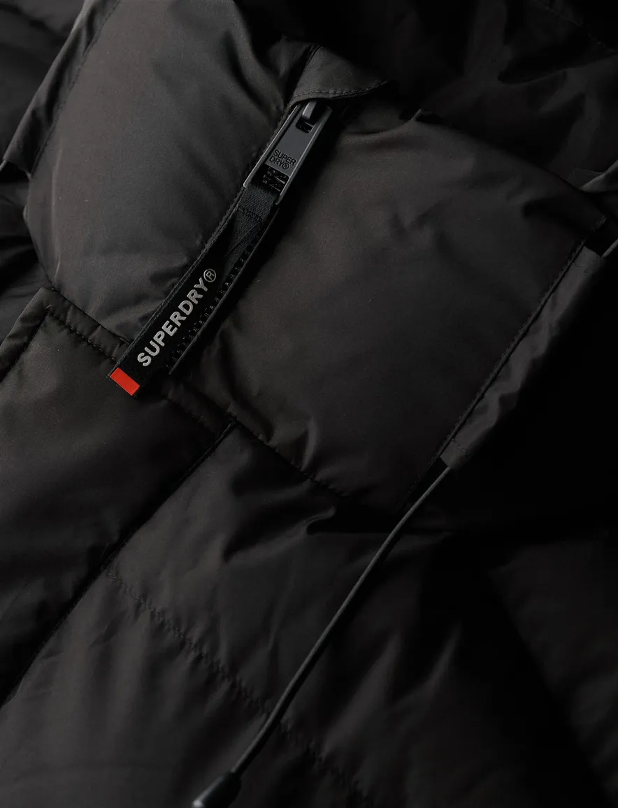 Superdry jas puffer black