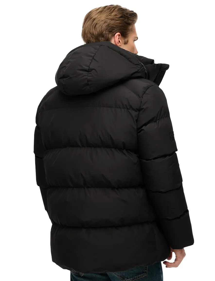 Superdry jas puffer black