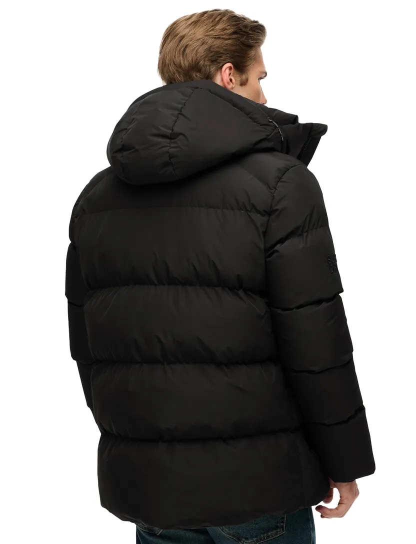 Winterjas Superdry Puffer Zwart gewatteerd