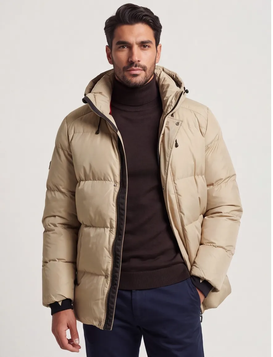 Superdry winterjas beige
