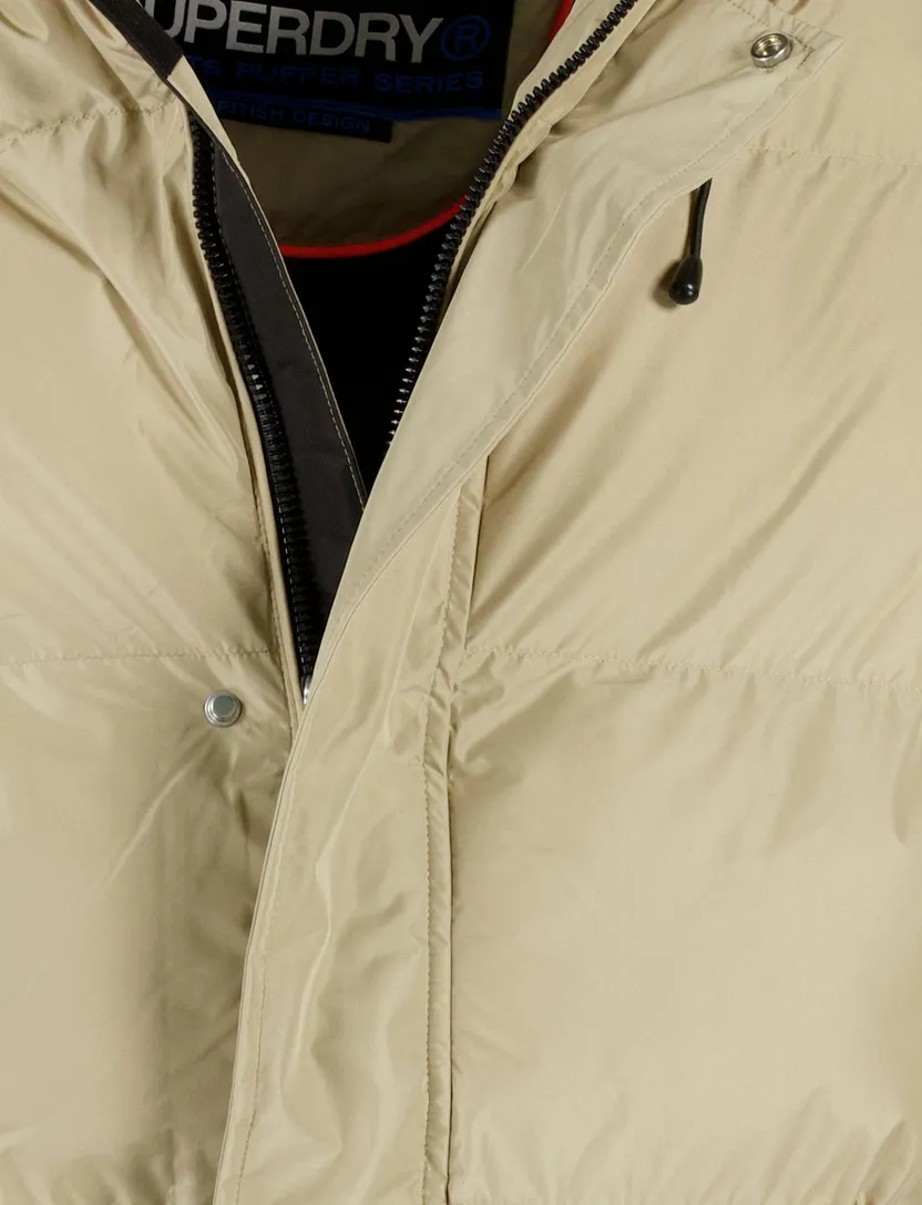 Superdry winterjas creme