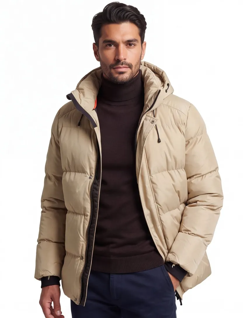Superdry winterjas beige