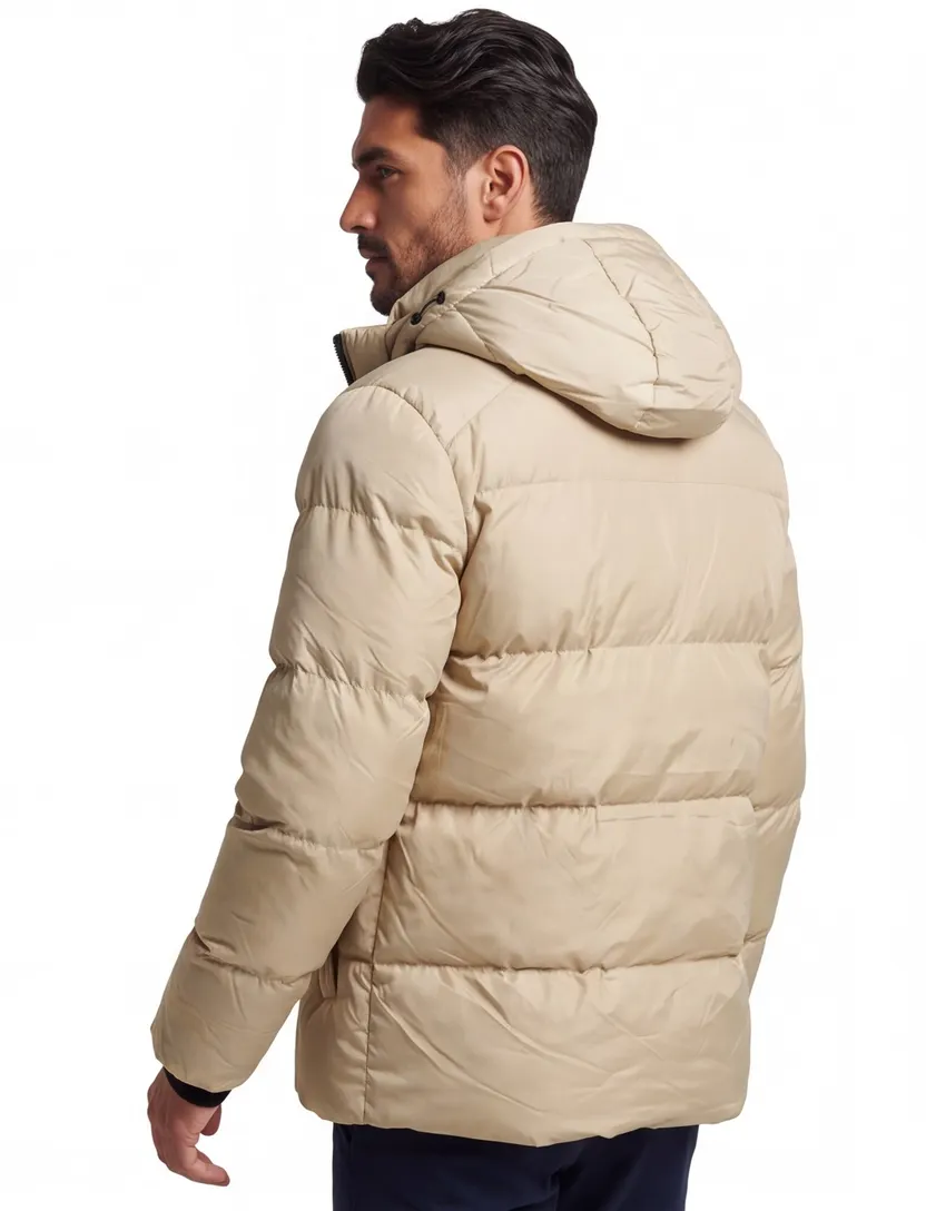 Superdry winterjas beige
