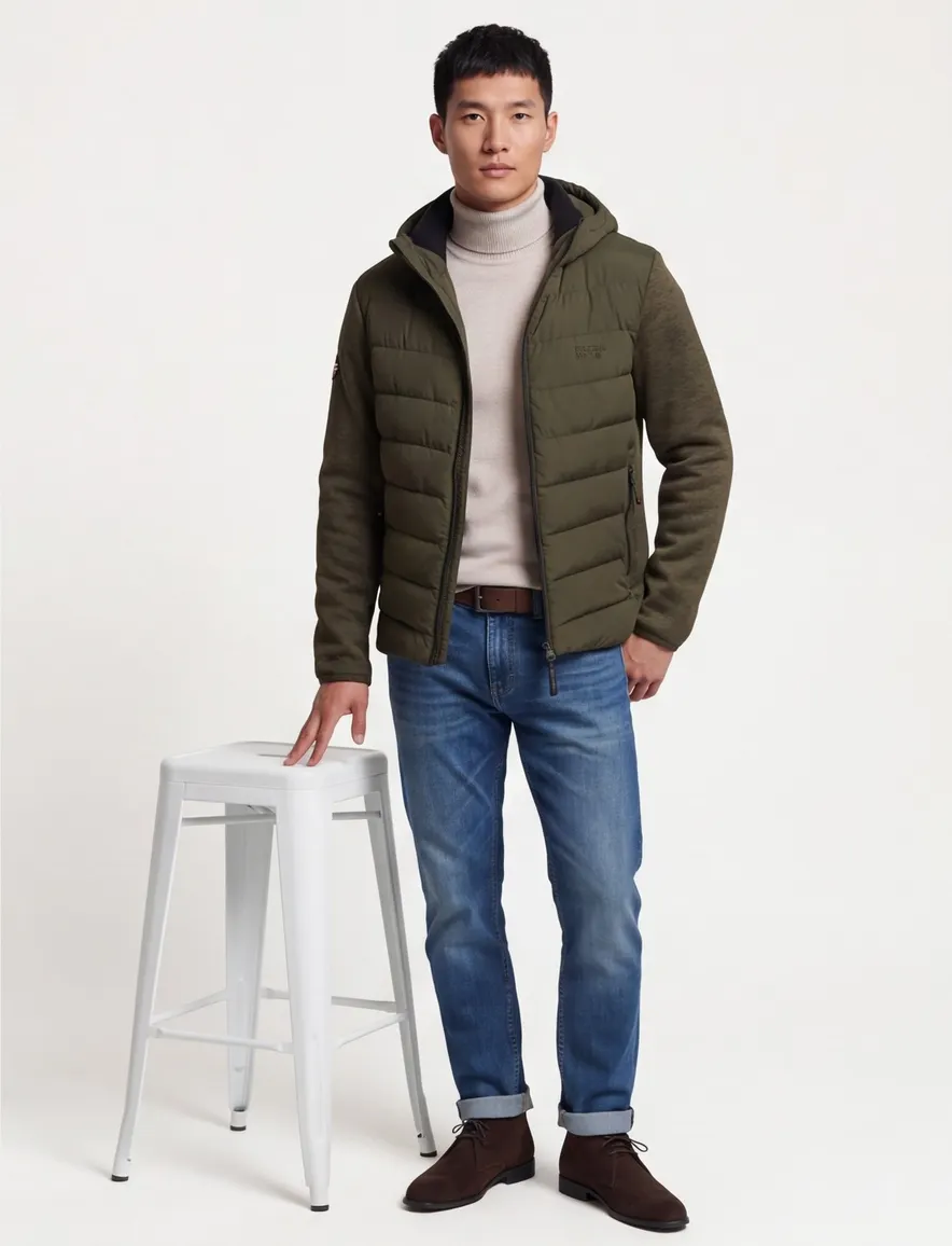 tussenjas groen Superdry