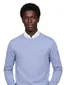 Tommy Hilfiger trui lichtblauw ronde hals katoen