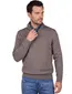 Tommy Hilfiger Half Zip bruin katoen lange mouw