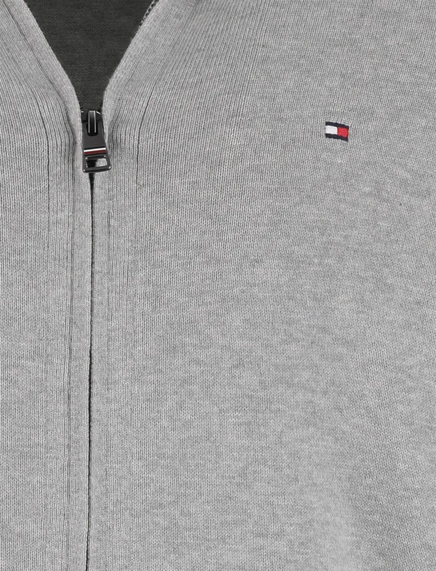 Tommy Hilfiger vest grijs katoen gemêleerd