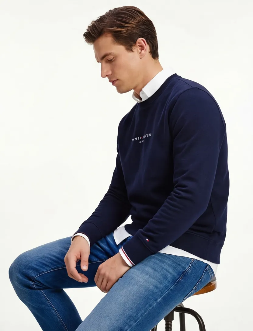 Tommy Hilfiger sweater donkerblauw
