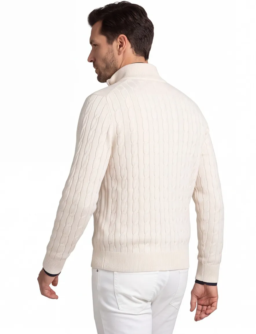 Tommy Hilfiger trui creme effen normale fit
