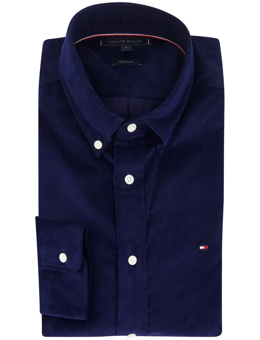 Tommy Hilfiger overhemd navy regular fit button-down