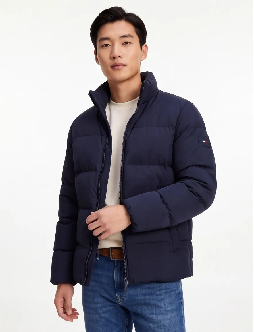 Tommy Hilfiger winterjas puffer donkerblauw