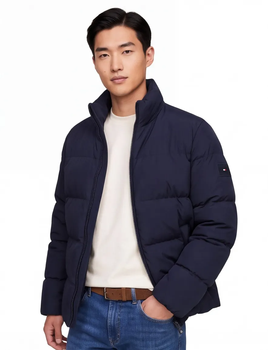 Tommy Hilfiger winterjas puffer donkerblauw
