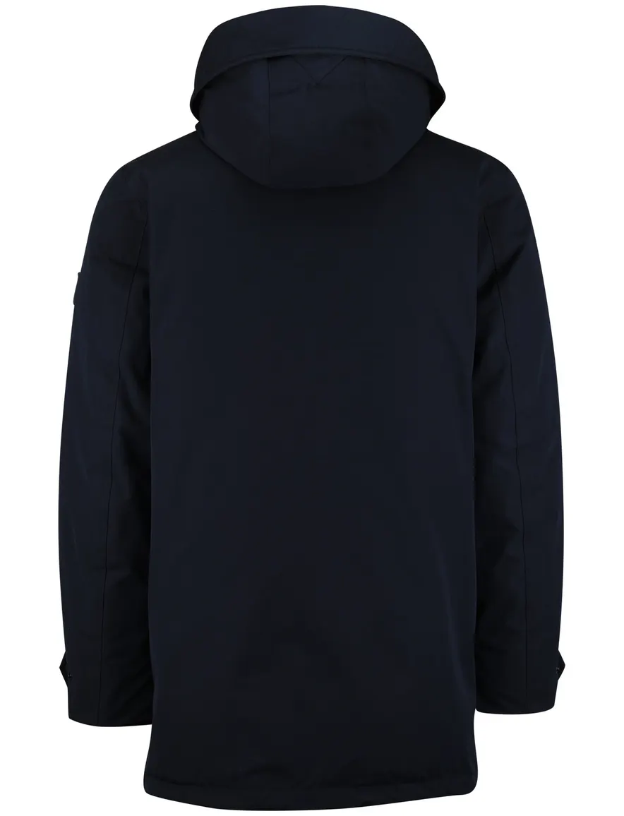 Tommy Hilfiger parka jas donkerblauw