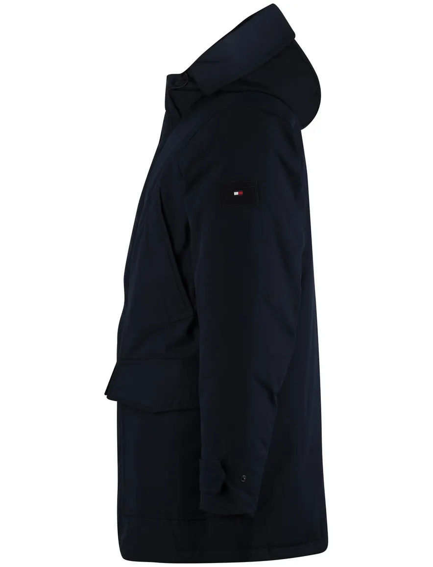 Tommy Hilfiger parka jas donkerblauw