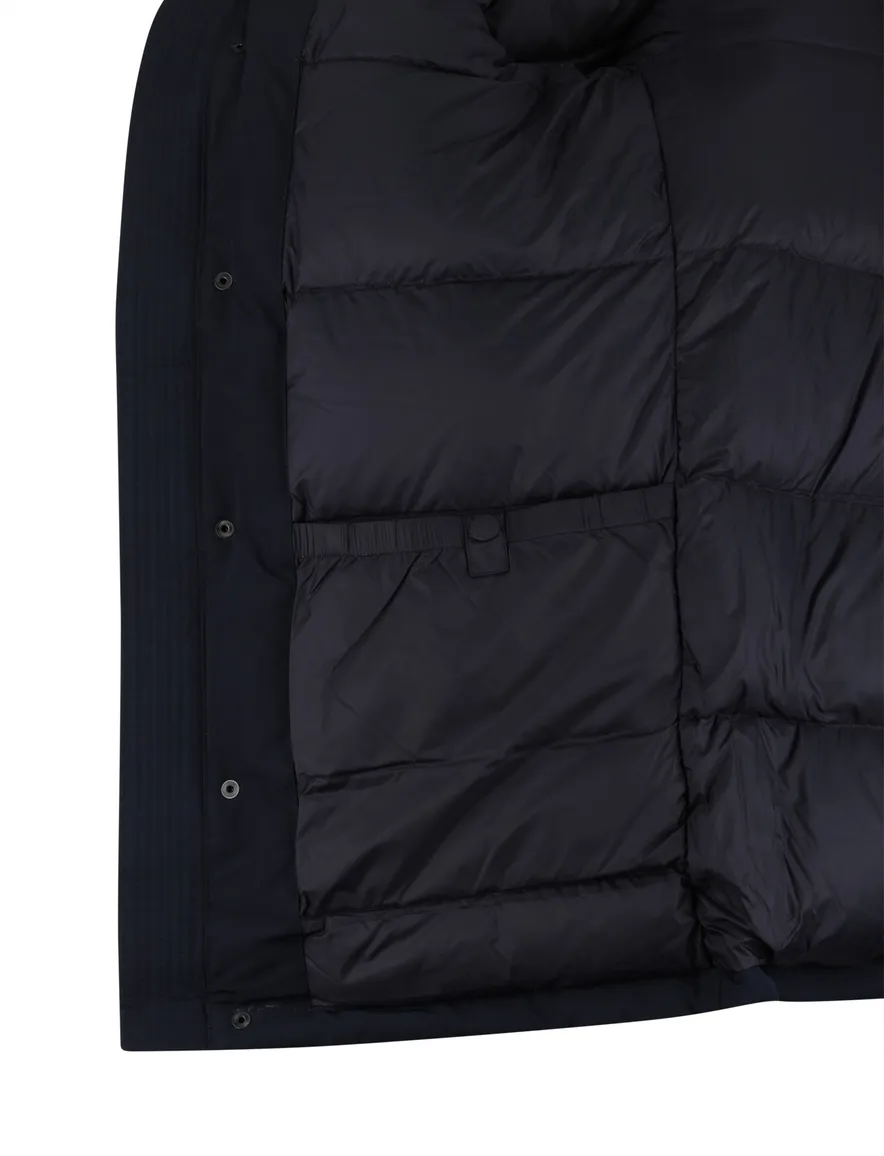 Tommy Hilfiger parka jas waterdicht donkerblauw normale fit