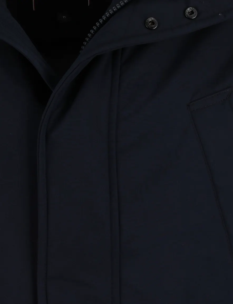 Tommy Hilfiger parka jas donkerblauw