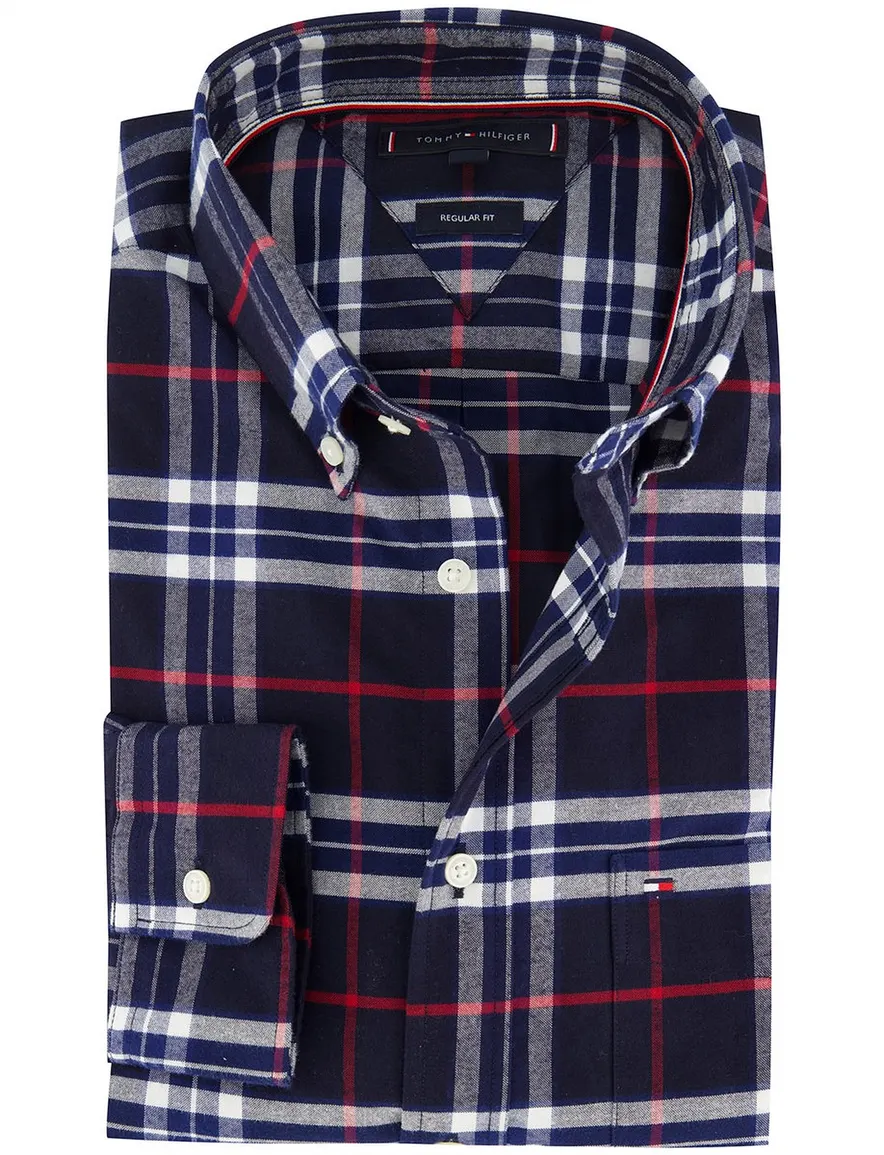Tommy Hilfiger overhemd donkerblauw