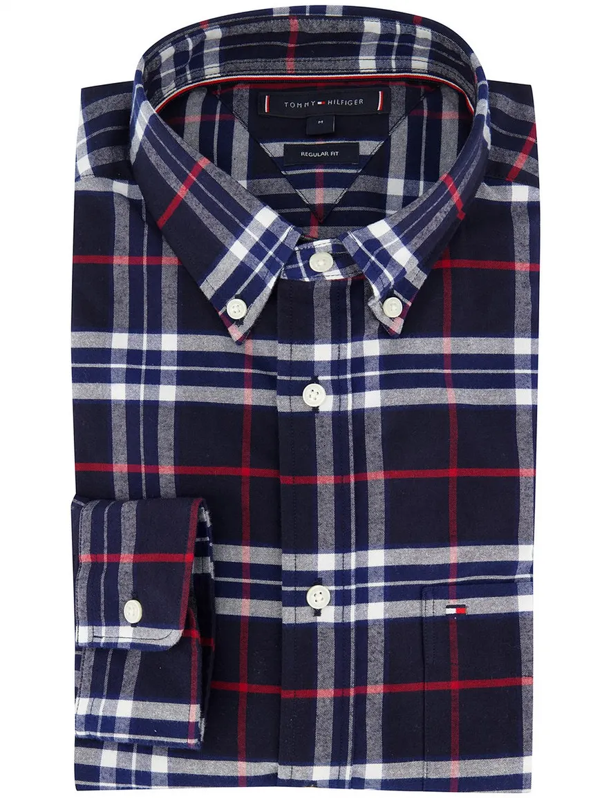 Tommy Hilfiger overhemd donkerblauw